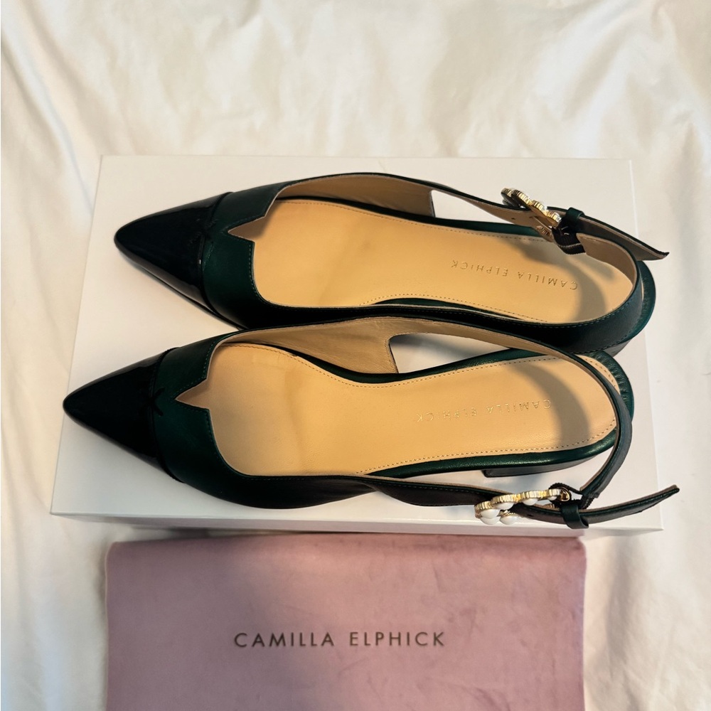 Camilla Elphick slingback flats Alicia